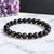 Rainbow Obsidian Elastic Bracelet - 8mm Beads 