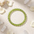 Peridot Elastic Bracelet - 4mm Beads 