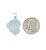 Aquamarine Pendant - Sterling Silver - Raw - No.677
