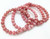 Rhodochrosite Elastic Bracelet - 6mm and 8mm Beads