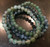 Moss Agate Elastic Bracelet - 6mm and 8mm Beads