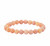 Peach Calcite Elastic Bracelet - 8mm Beads