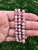 Faceted Rhodochrosite Elastic Bracelet - 6mm Beads