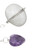 Heart Shaped Amethyst Crystal Tea Infuser 