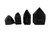 Top polished Raw Black Tourmaline Stone Point 