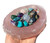 Rose Quartz Bowl (rough edge, polished top) 