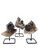 Raw Smoky Quartz Cluster on Metal Stand