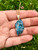 Raw Blue Apatite Necklace 
