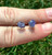 Tanzanite Raw Stud Earrings - Sterling Silver