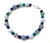 Throat Chakra Crystals Clasp Bracelet - 6mm & 8mm Beads 