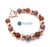 Wellness, Inner Stength & Positivity Clasp Bracelet - 8mm Beads 
