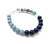 Third Eye Chakra Clasp Bracelet - 8mm Beads - Lapis Lazuli, Fluorite, Angelite 