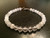 Selenite & Clear Quartz Clasp Bracelet - 6mm Beads 