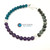 Wellness, Motivation & Confidence Clasp Bracelet - 6mm Beads 