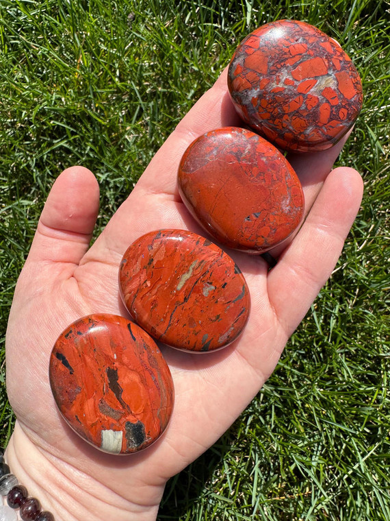 Brecciated Jasper Palm Stone | New Moon Beginnings
