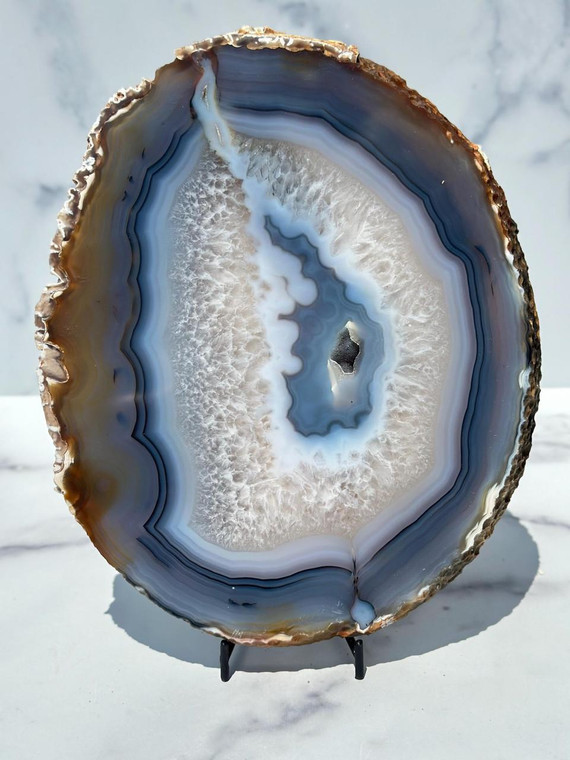 Agate Slab with Druzy - Front Polished - No.72 