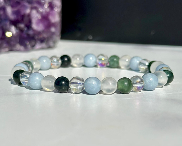 Guardian Angel Elastic Bracelet - Angelic Communication 6mm 
