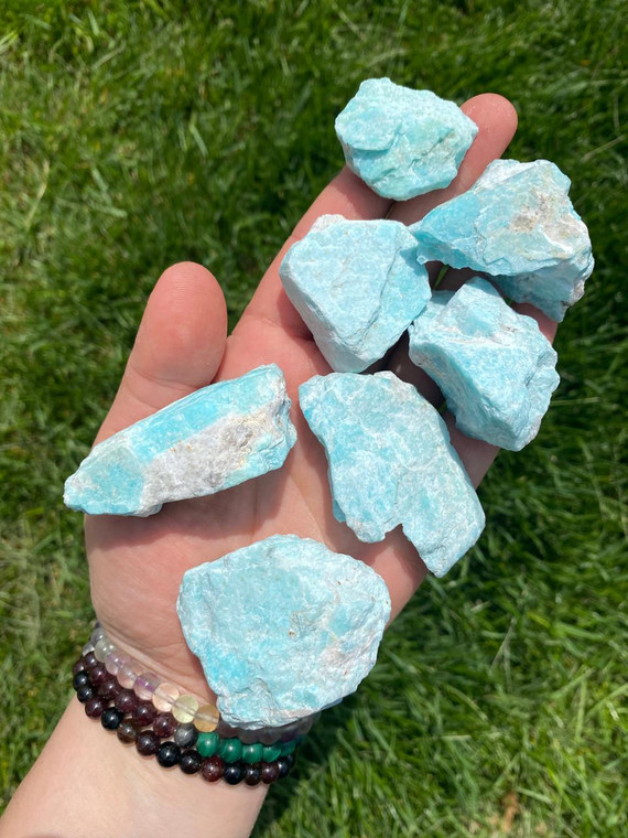 Raw Amazonite Stone - Grade B 
