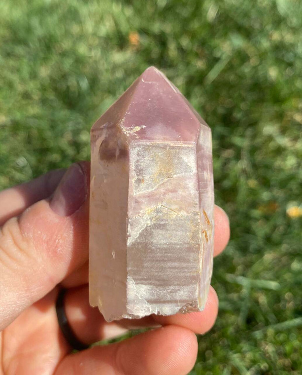 Raw Lithium Quartz Crystal Point - 41