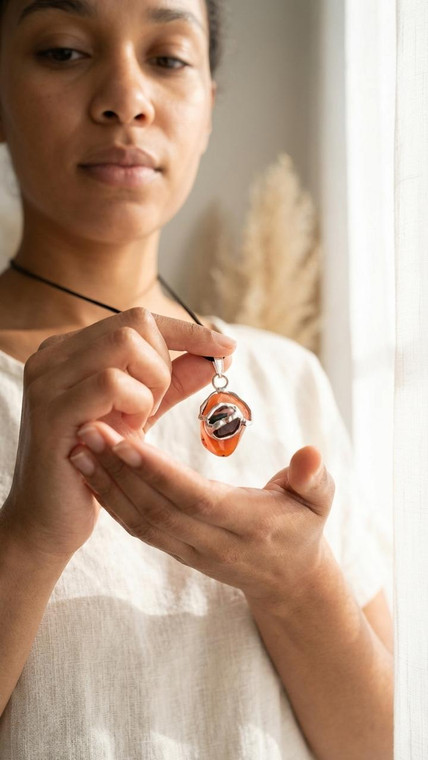 Self Esteem Amulet Necklace (Confidence) | New Moon Beginnings