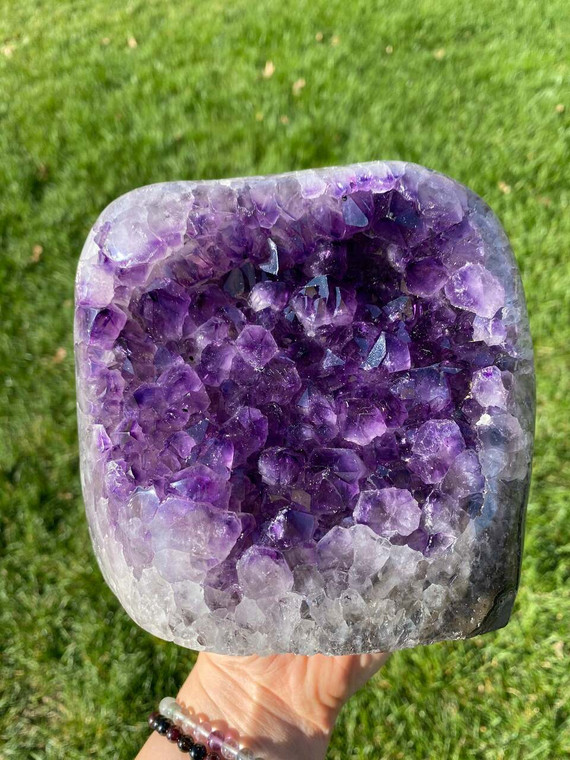 Raw Amethyst Standing Crystal Cluster - 79