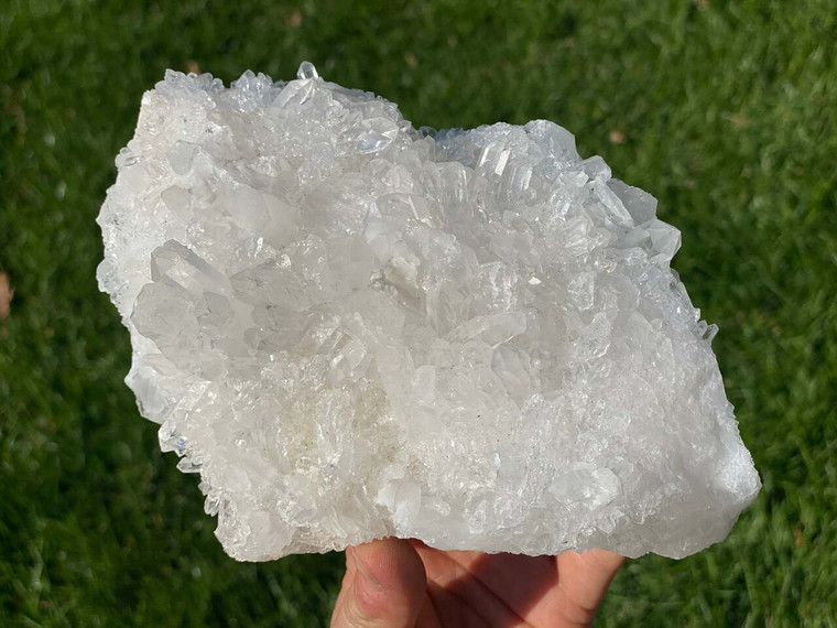 Raw Clear Quartz Crystal Cluster - 28