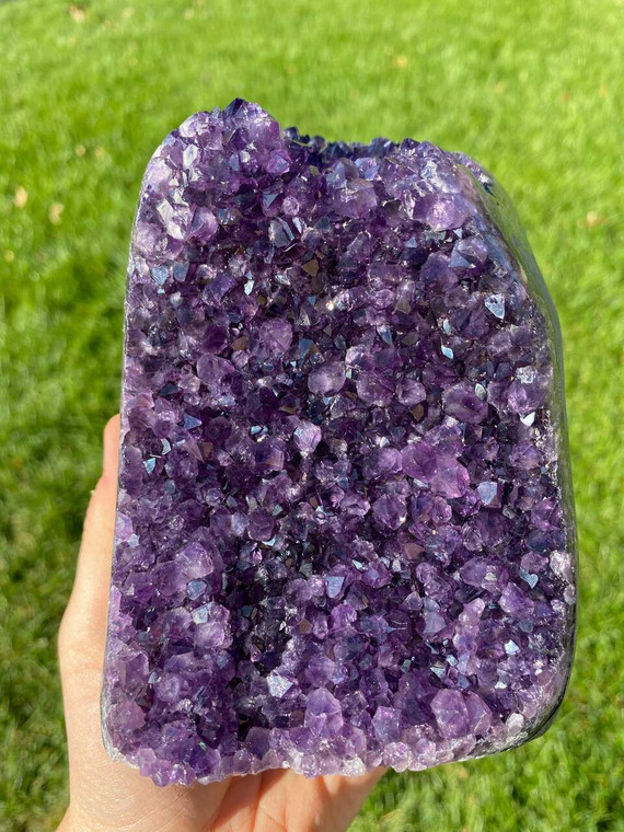 Raw Amethyst Standing Crystal Cluster - 89