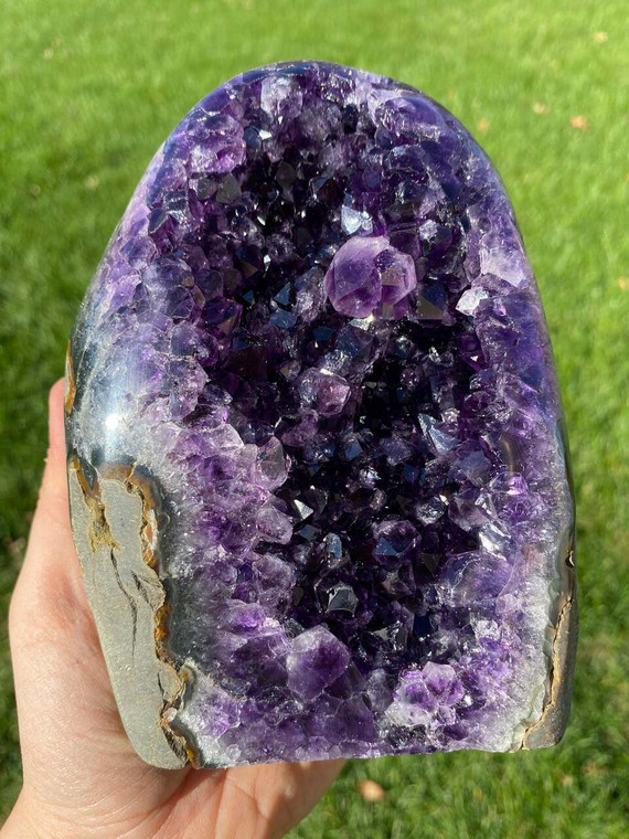 Raw Amethyst Standing Crystal Cluster - 93