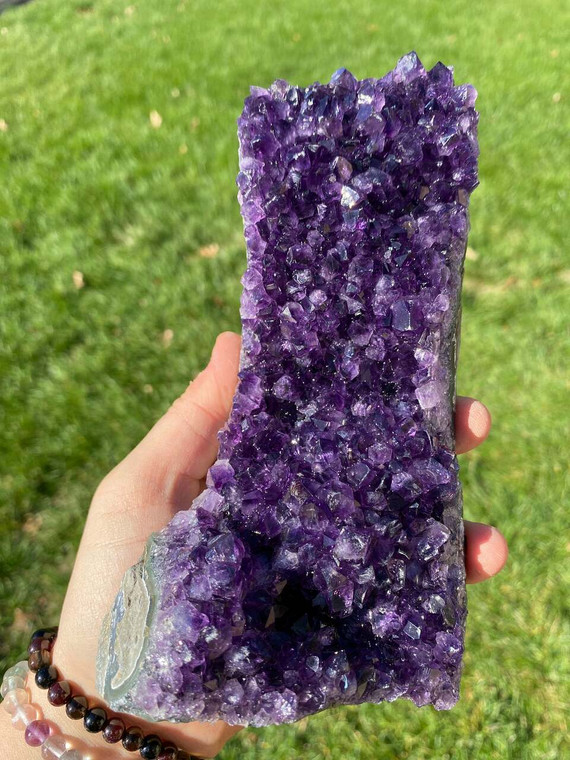 Raw Amethyst Standing Crystal Cluster - 104