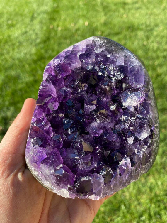 Raw Amethyst Standing Crystal Cluster - 153