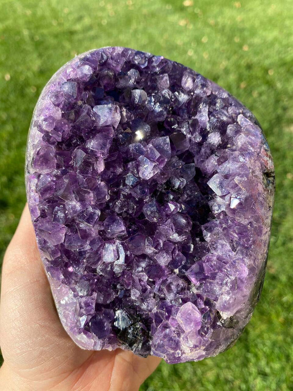 Raw Amethyst Standing Crystal Cluster - 158