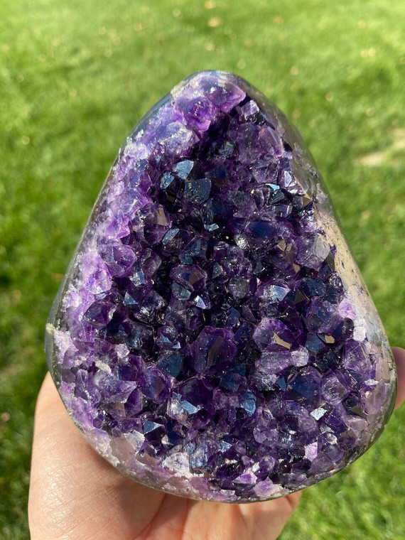 Raw Amethyst Standing Crystal Cluster - 166