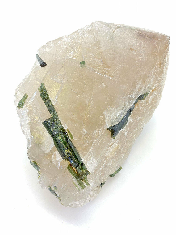 Raw Green Tourmaline, Elestial Quartz and Smoky Quartz Crystal - 7