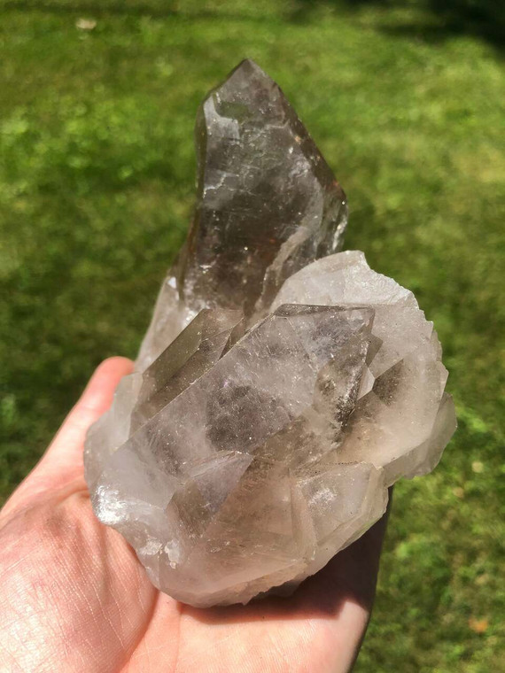 Raw Smoky Quartz Crystal Cluster - 30