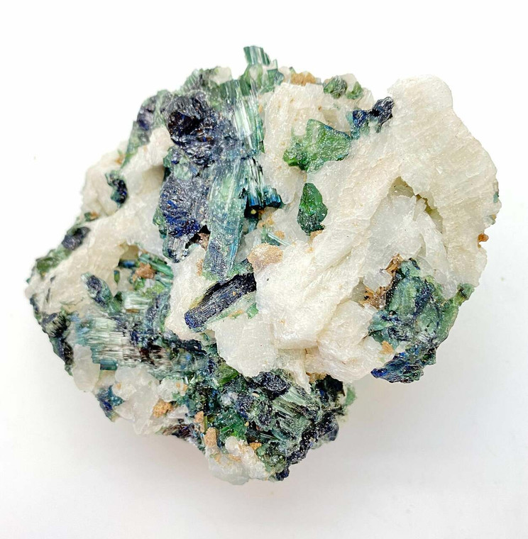 Raw Green Tourmaline and Clear Quartz Crystal - 28