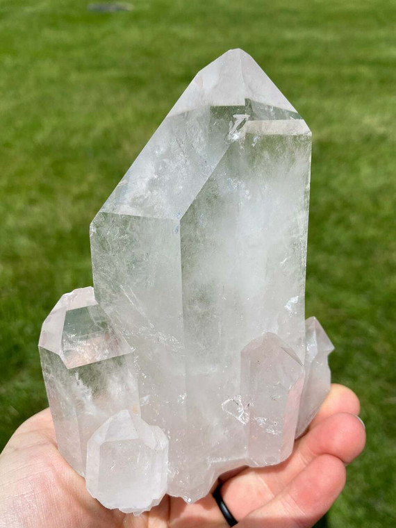 Raw Clear Quartz Crystal Cluster - Extra Quality - 31