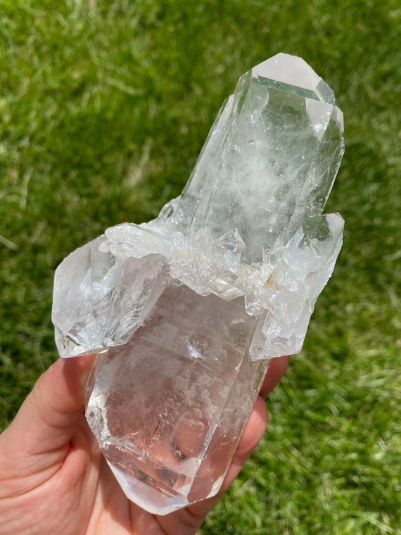 Raw Clear Quartz Crystal Cluster - Extra Quality - 30