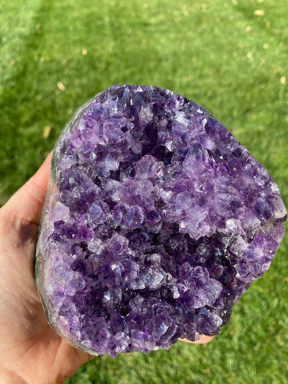 Raw Amethyst Standing Crystal Cluster - 131