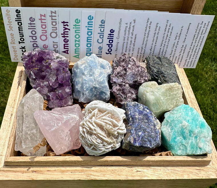 Stress & Worry Relief Crystal Set (Raw) - 8 | New Moon Beginnings
