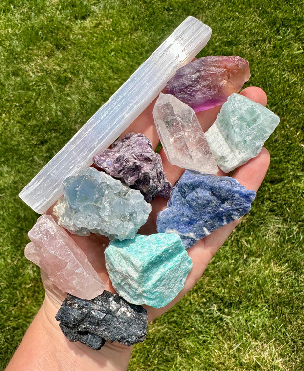 Calming & Tranquility Crystal Set (Raw) - 2 | New Moon Beginnings