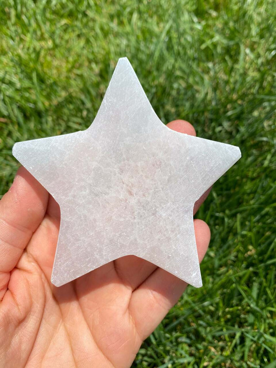 Selenite Star - Polished Stone