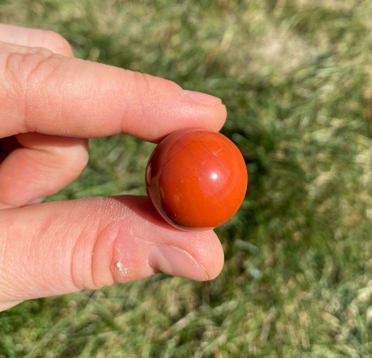 Red Jasper Sphere - Polished Stone