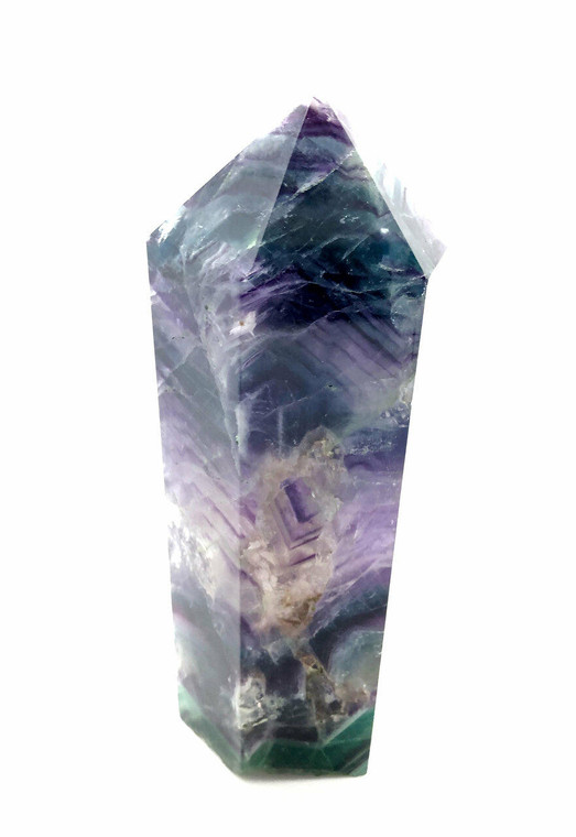 Rainbow Fluorite Point - Polished Crystal Tower - 11