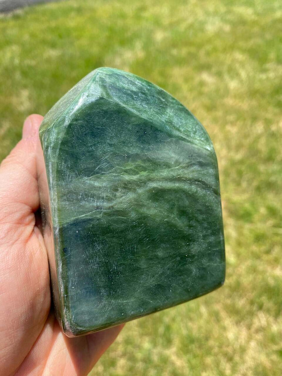 Nephrite Jade Standing Specimen - Polished Stone - 16