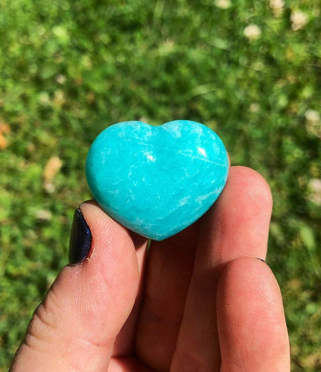 Amazonite Heart - Polished Stone