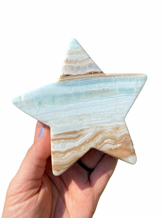Caribbean Calcite Star - Polished Crystal
