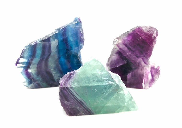 Rainbow Fluorite Slab - Front Polished Crystal Fluorite