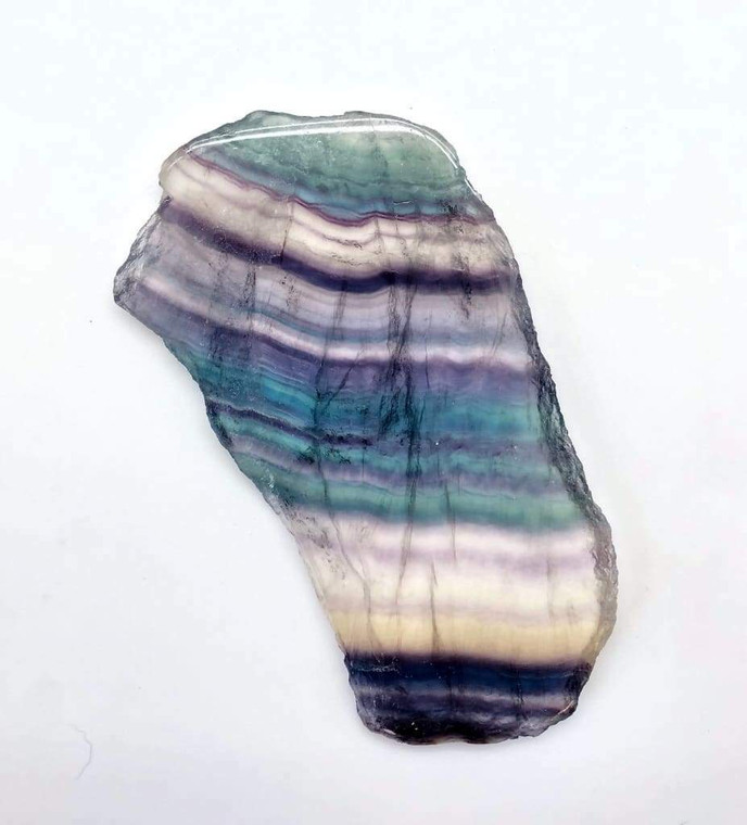 Rainbow Fluorite Slab Polished Crystal