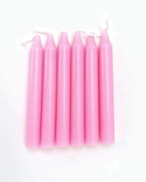 Pink Chime Candle - Ritual Candle - Unscented