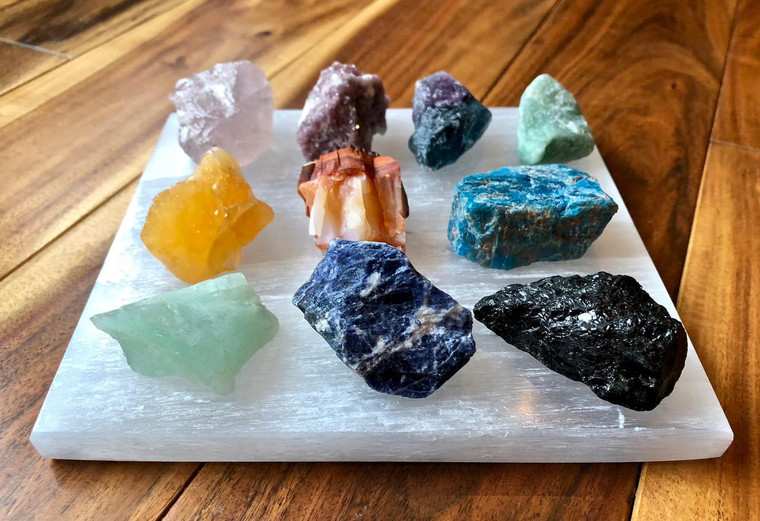 Square Selenite Plate 